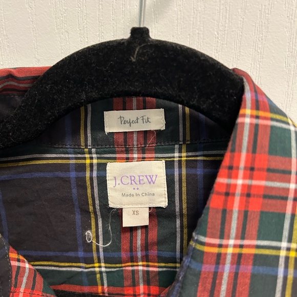 J Crew Factory Plaid shirt - Picture 3 of 3